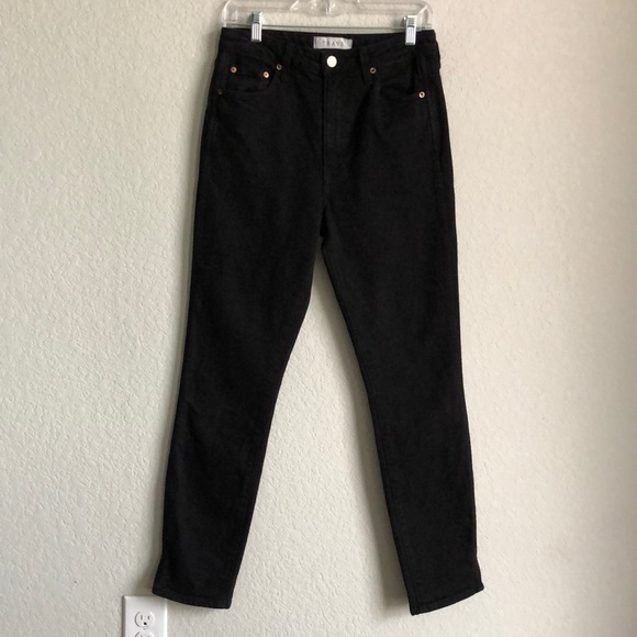 Trave Lawson Slim Full Length Pant Jeans Paint It Black Size 28 - Picture 2 of 15